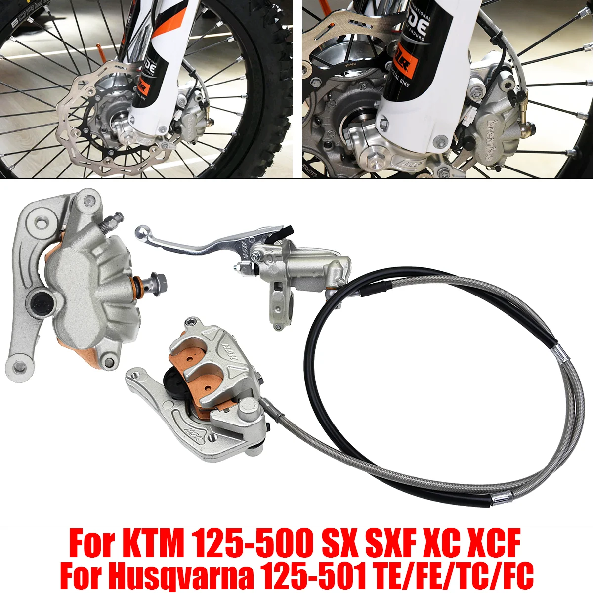 Premium Front Brake Pump Assembly Oil Hose Adapter Caliper Master Cylinder For KTM MXC SXS EXC SXF XCW Dirt Bike
Premium Front Brake Pump Assembly Oil Hose Adapter Caliper Master Cylinder For KTM MXC SXS EXC SXF XCW Dirt Bike