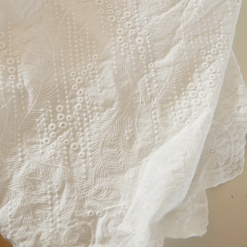 White Pastoral Style Ins Cotton Embroidery Cloth Skirt Wedding Dress DIY Women's Clothing By The Meter
White Pastoral Style Ins Cotton Embroidery Cloth Skirt Wedding Dress DIY Women's Clothing By The Meter
