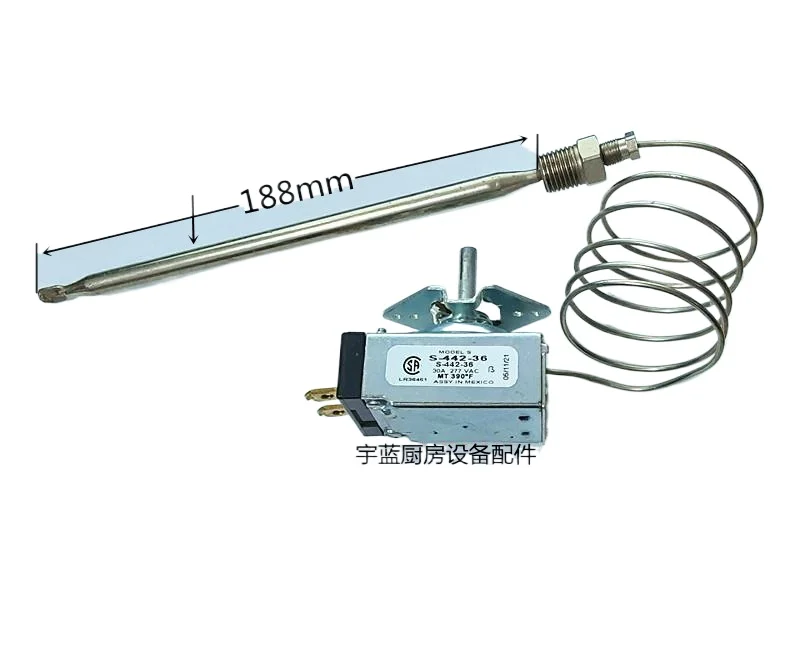 Desktop Fryer S-442-36 Temperature Control Switch 390 ° F 30A High Power Fryer Thermostat
Desktop Fryer S-442-36 Temperature Control Switch 390 ° F 30A High Power Fryer Thermostat