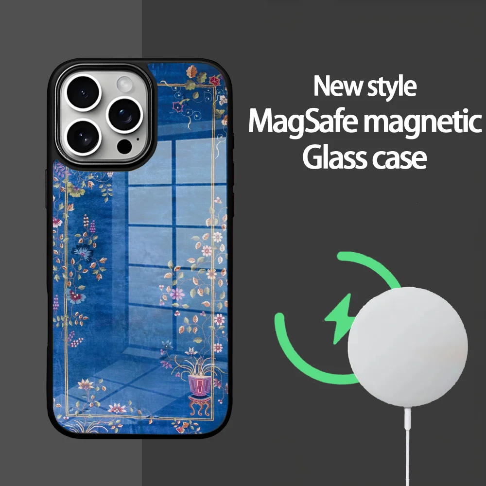 Persian Carpet Floral Art Phone Case For IPhone 16 15 14 13 12 11 Pro Max Plus Mini Magsafe Mirror Wireless Magnetic Cover
Persian Carpet Floral Art Phone Case For IPhone 16 15 14 13 12 11 Pro Max Plus Mini Magsafe Mirror Wireless Magnetic Cover