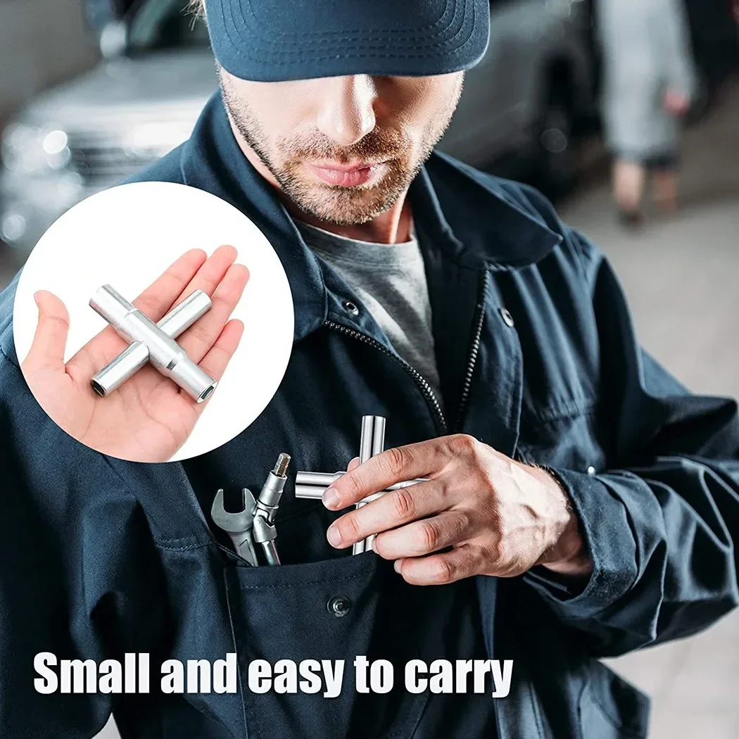 4-in-1 Sillcock Key Steel Sillcock Wrench Utility Key For Hose Bib Spigot Valve Bathroom Kitchen Repair Installation Faucet Tool
4-in-1 Sillcock Key Steel Sillcock Wrench Utility Key For Hose Bib Spigot Valve Bathroom Kitchen Repair Installation Faucet Tool
