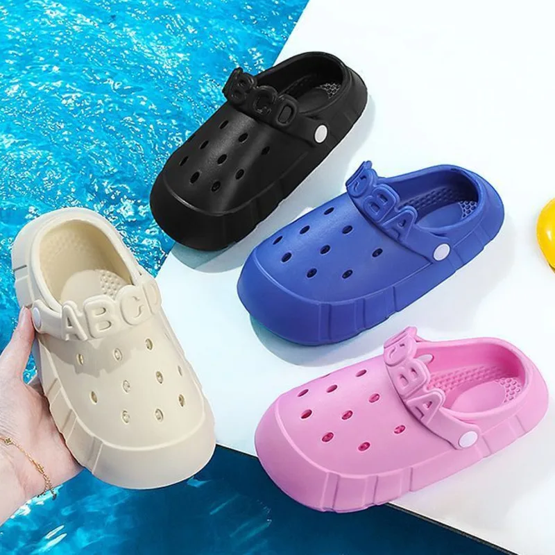 Summer Solid Children Slippers EVA Waterproof Girls Boys Clogs Shoes Soft Bottom Non Slip Toddler Kids Garden Slippers
Summer Solid Children Slippers EVA Waterproof Girls Boys Clogs Shoes Soft Bottom Non Slip Toddler Kids Garden Slippers