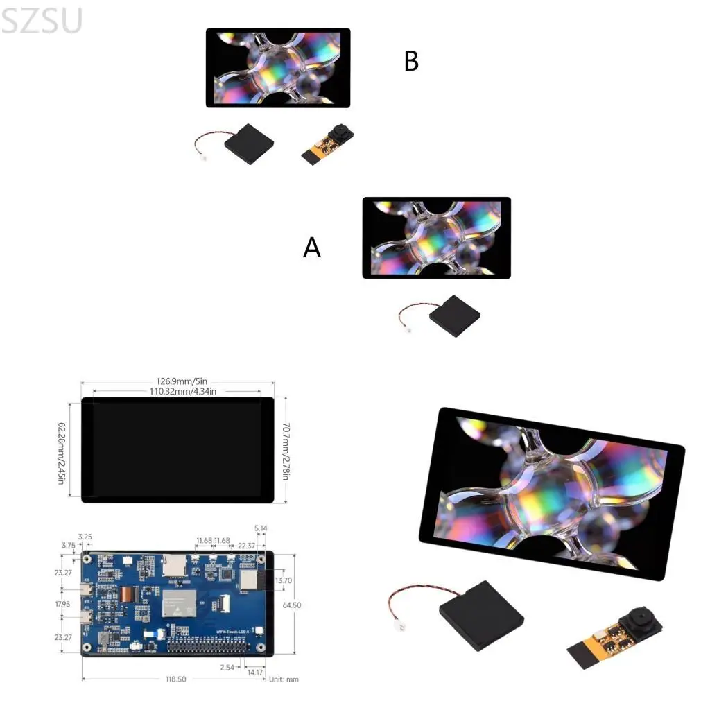 Плата микроконтроллера SZSU ESP32 P4 WIFI6 с 5-дюймовым емкостным сенсорным экраном и несколькими интерфейсами GPIO
Плата микроконтроллера SZSU ESP32 P4 WIFI6 с 5-дюймовым емкостным сенсорным экраном и несколькими интерфейсами GPIO