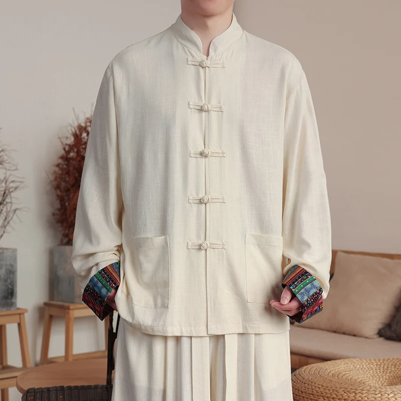 Men Chinese Style Shirts Man Retro Traditional Linen Tang Shirts Men Kung Fu Tai Chi Casual Blouses Male Loose Fit Hanfu Shirts
Men Chinese Style Shirts Man Retro Traditional Linen Tang Shirts Men Kung Fu Tai Chi Casual Blouses Male Loose Fit Hanfu Shirts