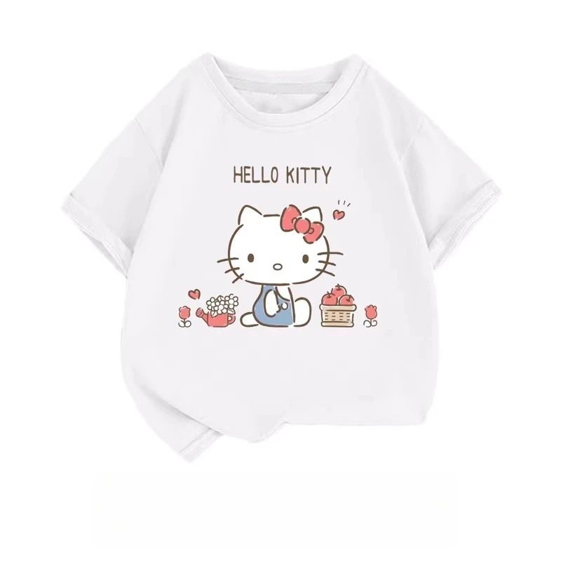 Sanrio Hello Kitty Girls Short Sleeve Crewneck T-Shirt for Toddlers to Big Kids, Cute Breathable Soft Casual Summer Fashion
Sanrio Hello Kitty Girls Short Sleeve Crewneck T-Shirt for Toddlers to Big Kids, Cute Breathable Soft Casual Summer Fashion