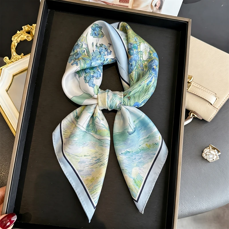 Scarf Female Hijab Silk Print Shawl Headbands Wraps Neckerchief Bandana Ribbon Handkerchief Luxury Foulards Femme Accesories
Scarf Female Hijab Silk Print Shawl Headbands Wraps Neckerchief Bandana Ribbon Handkerchief Luxury Foulards Femme Accesories