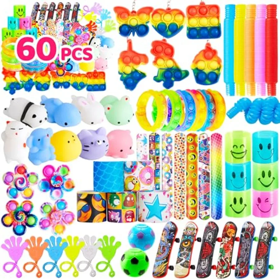 Quality Assurance 60 Pcs Party Favors for,Fidget Toys Pack, Sensory Toy, Goodie Bags Fillers for Birthday Party, Prizes in Bulk
Quality Assurance 60 Pcs Party Favors for,Fidget Toys Pack, Sensory Toy, Goodie Bags Fillers for Birthday Party, Prizes in Bulk