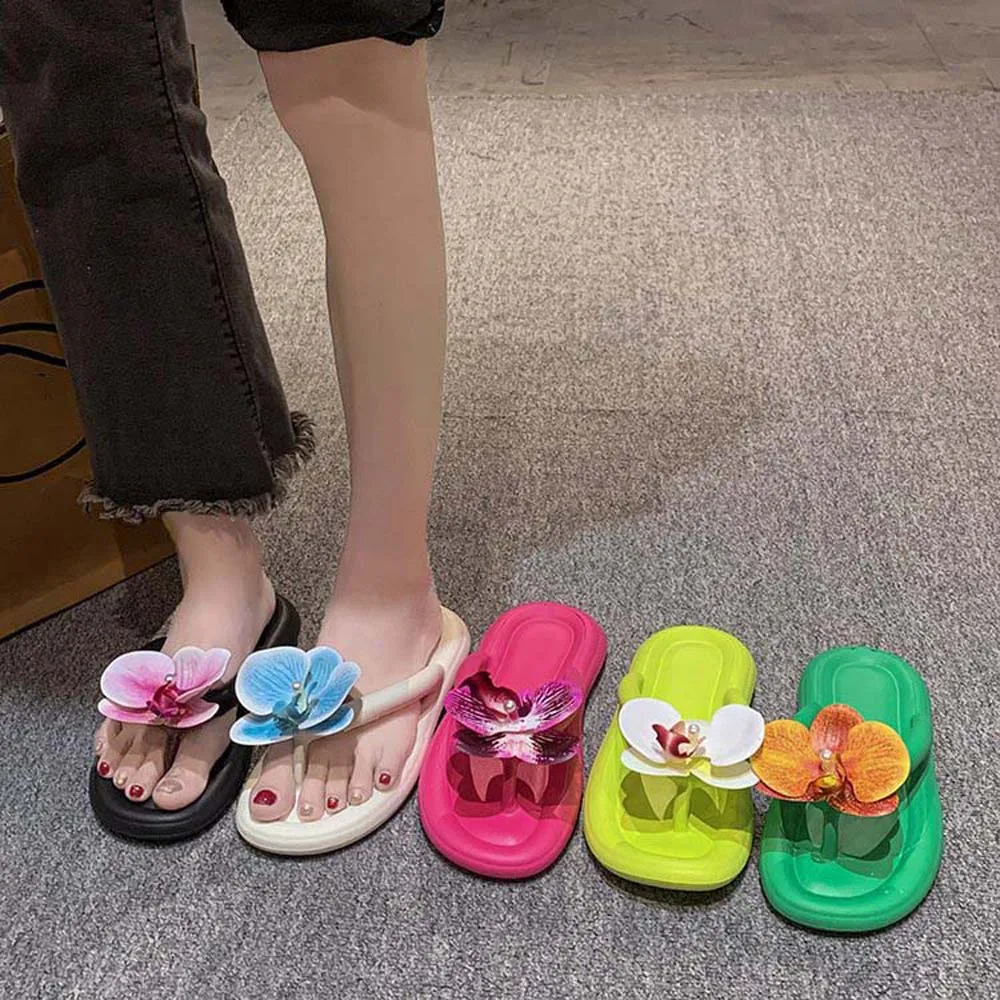 Creative Soft Butterfly Orchid Flip Flops Cloth EVA Moth Orchid Household Shoes Resilience Anti-slip Women Flower Slippers Girls
Creative Soft Butterfly Orchid Flip Flops Cloth EVA Moth Orchid Household Shoes Resilience Anti-slip Women Flower Slippers Girls