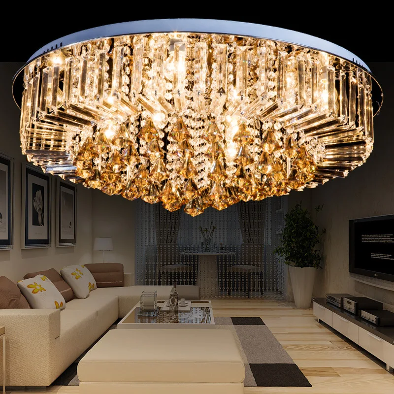 Simple, round K9 crystal, ceiling light LED living room, super bright, dining room, bedroom
Simple, round K9 crystal, ceiling light LED living room, super bright, dining room, bedroom