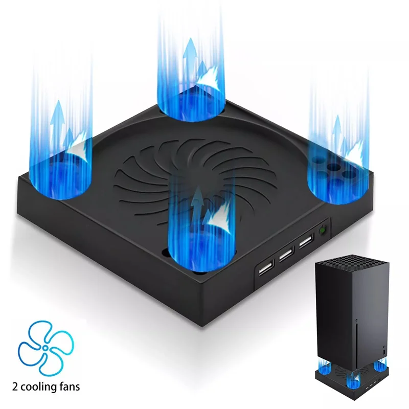 Cooling Fan For Xbox Series X With 3 USB Port Series X External Cooler Turbo Temperature Control Fan Console Standing Mount
Cooling Fan For Xbox Series X With 3 USB Port Series X External Cooler Turbo Temperature Control Fan Console Standing Mount