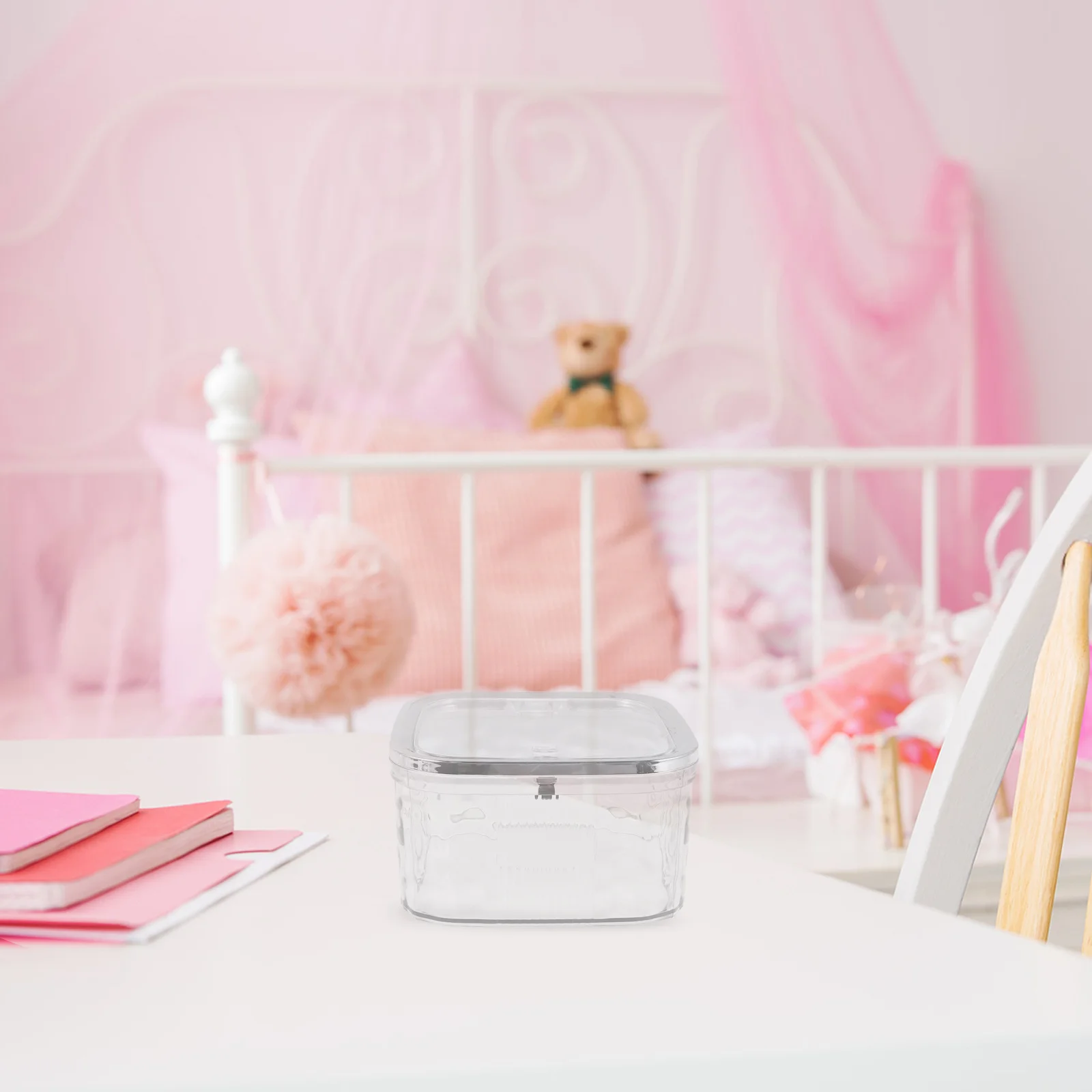 Hair Accessories Storage Box Childrens Hair Tie Organizer with Clear View Lid Portable Compact Design for Claws Clips
Hair Accessories Storage Box Childrens Hair Tie Organizer with Clear View Lid Portable Compact Design for Claws Clips