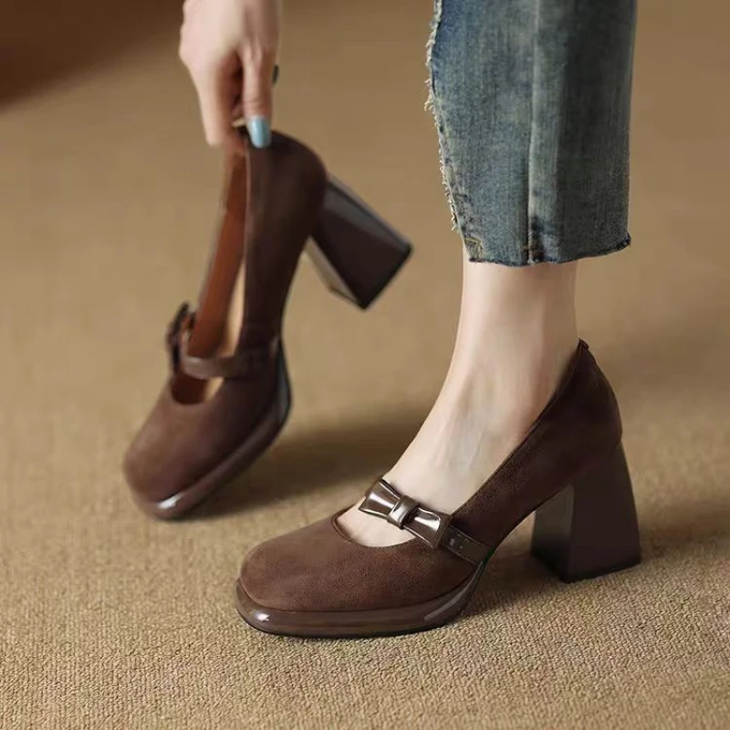 Thick with Thick Bottom Round Head Bow Shallow Mouth Fashion All Comfortable Non-slip Breathable Fashion Women's Single Shoes
Thick with Thick Bottom Round Head Bow Shallow Mouth Fashion All Comfortable Non-slip Breathable Fashion Women's Single Shoes