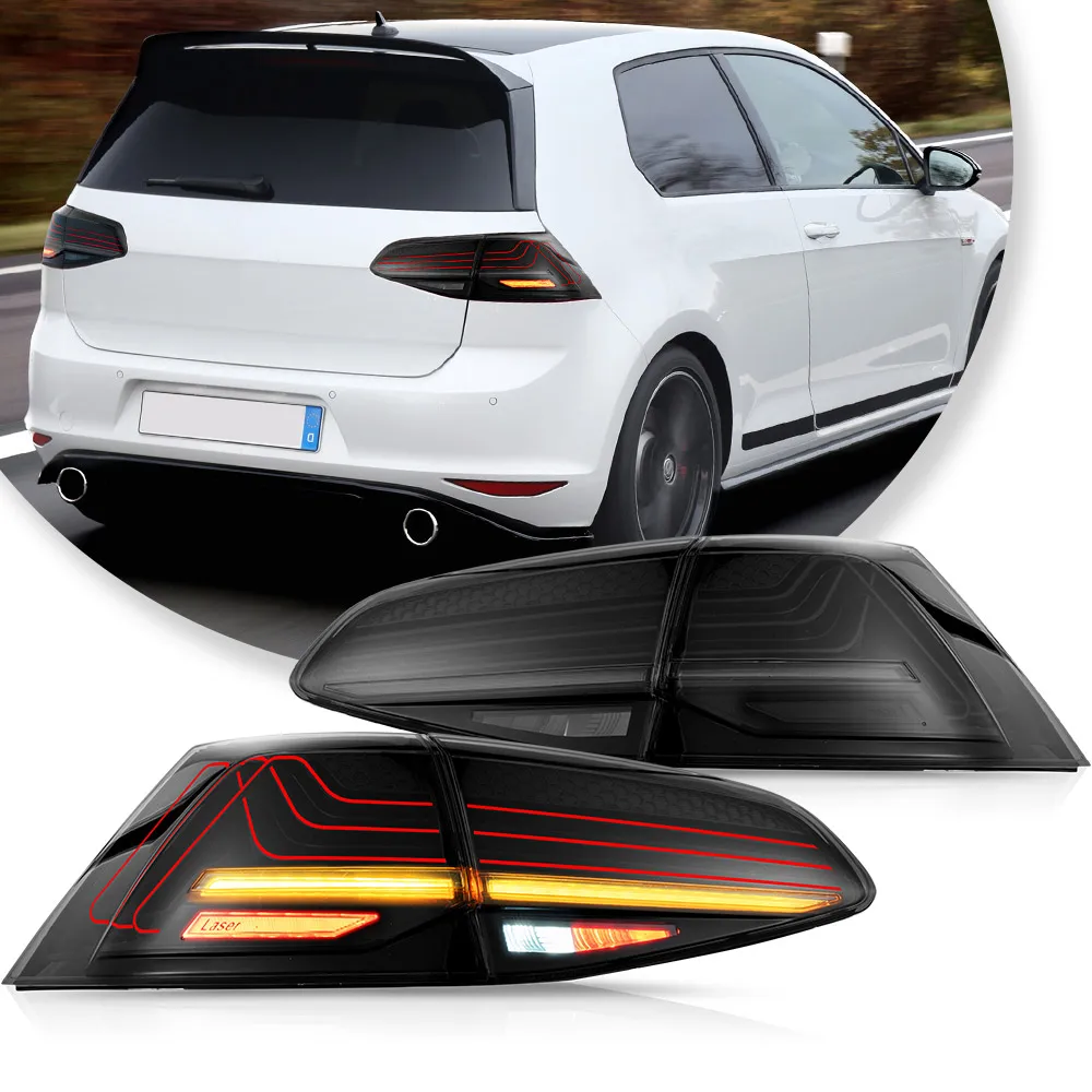 VLAND Laser LED Tail Lights For 2013-2017 Golf MK7 Hatchback Sequential Turn Signal Rear Lamp Assembly
VLAND Laser LED Tail Lights For 2013-2017 Golf MK7 Hatchback Sequential Turn Signal Rear Lamp Assembly