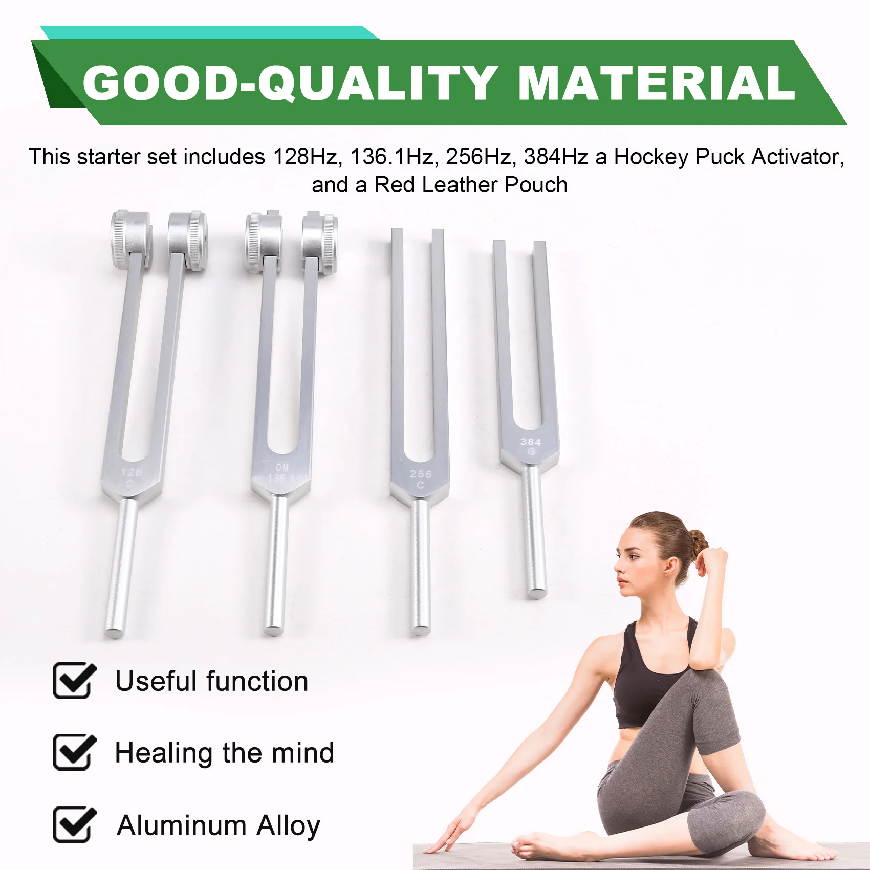 ABJM-Chakra Tuning Forks 128Hz, 136.1Hz, 256Hz, 384Hz Forhealing,Sound Therapy,Keep Body
ABJM-Chakra Tuning Forks 128Hz, 136.1Hz, 256Hz, 384Hz Forhealing,Sound Therapy,Keep Body