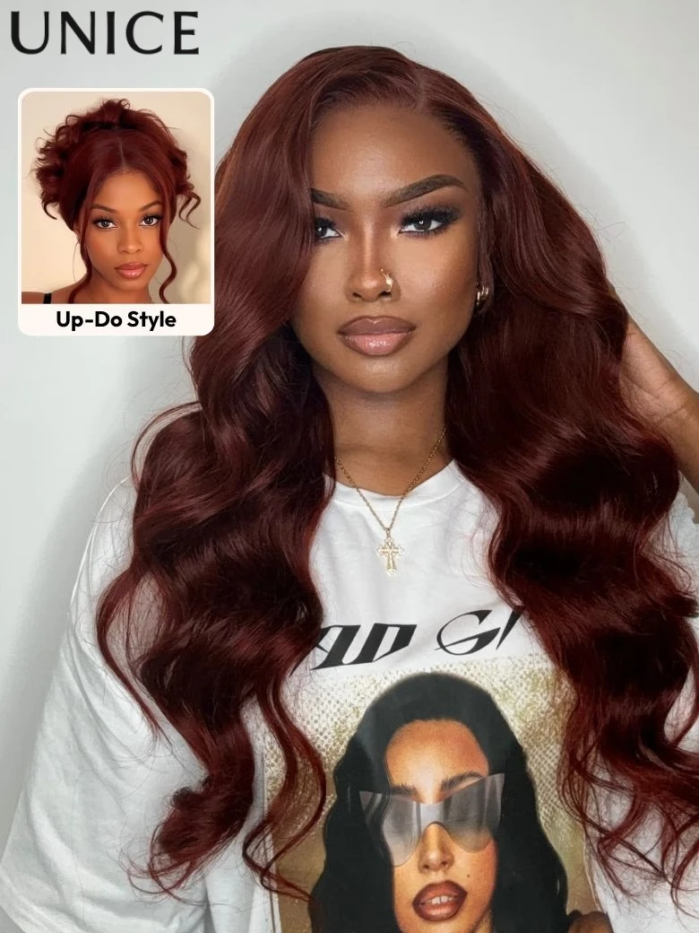 UNice No Slip 7x5 Lace Glueless Reddish Brown Body Wave Human Hair Wigs 150% Density
UNice No Slip 7x5 Lace Glueless Reddish Brown Body Wave Human Hair Wigs 150% Density