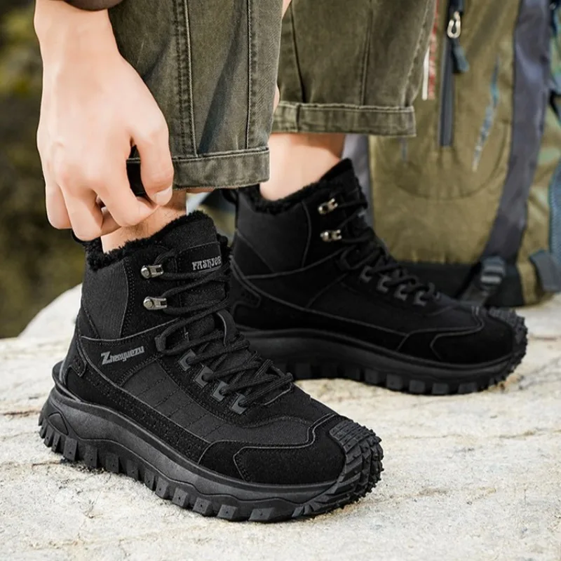 Winter Snow Boots for Men High-top Velvet Thickened Men's Boots Outdoor Functional Sports Hiking Boots for Men Zapatos De Hombre
Winter Snow Boots for Men High-top Velvet Thickened Men's Boots Outdoor Functional Sports Hiking Boots for Men Zapatos De Hombre
