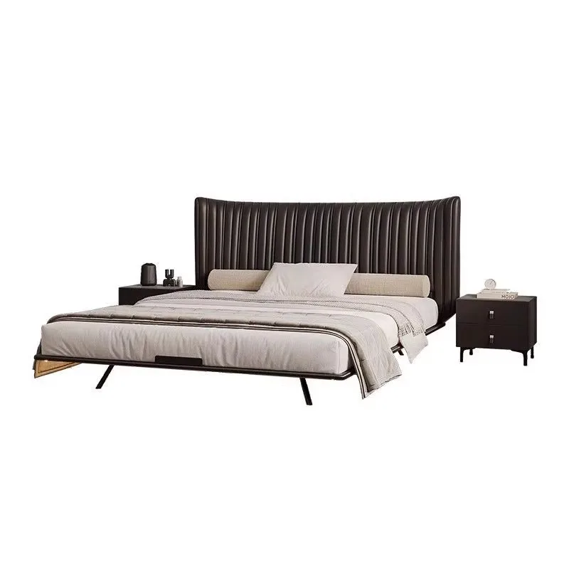 Organ suspension bed Italian minimalist bed 1.8 meters medieval retro carbon steel double bed
Organ suspension bed Italian minimalist bed 1.8 meters medieval retro carbon steel double bed