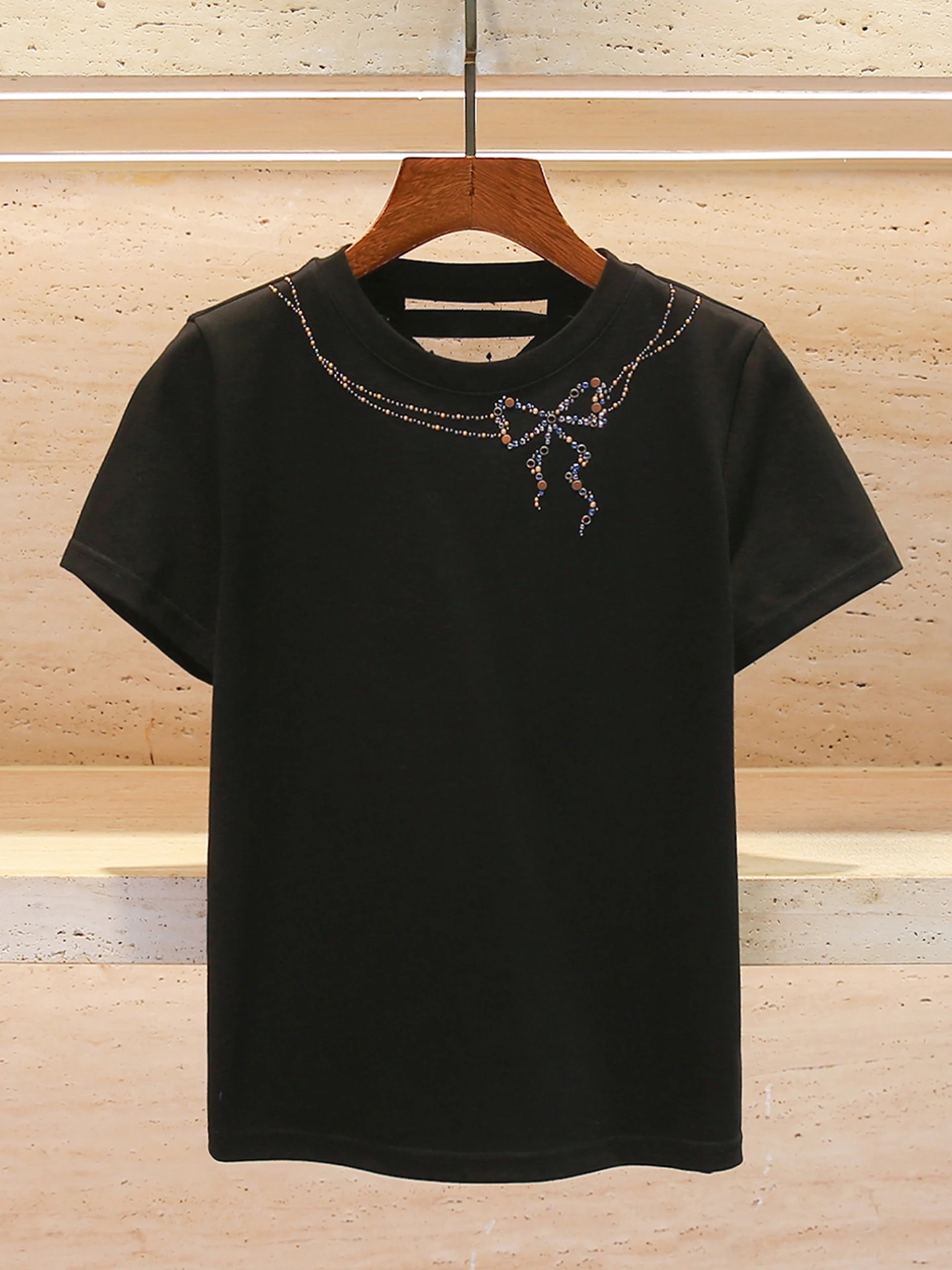 Summer Design Sense South Oil High End Women's T-Shirt with Knot Bow Tie Top Women's Fashion Commute Style Short Sl...
Summer Design Sense South Oil High End Women's T-Shirt with Knot Bow Tie Top Women's Fashion Commute Style Short Sl...