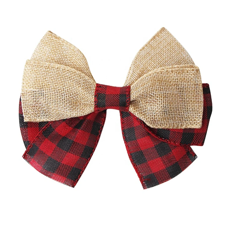*Christmas burlap plaid ribbon bow handmade red and black jute ribbon bow
*Christmas burlap plaid ribbon bow handmade red and black jute ribbon bow