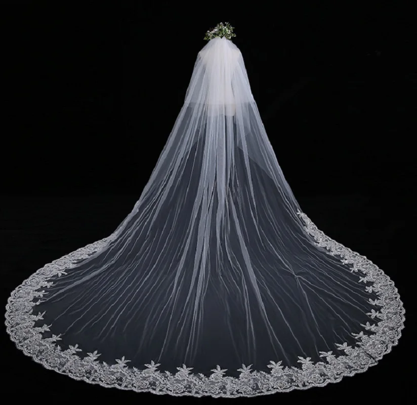 LZPOVE Bridal Veils Wedding Crystal Beaded 3m Veil for Bride Wedding Appliques edge akcesoria ślubne
LZPOVE Bridal Veils Wedding Crystal Beaded 3m Veil for Bride Wedding Appliques edge akcesoria ślubne