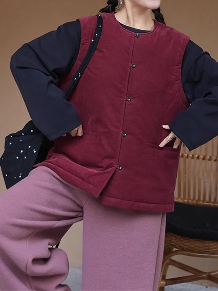 Retro Japanese Sle Pure Color Corduroy Women's Jaet 2025 Autumn Winter New Arrival Warm Cotton Insert Outerwear
Retro Japanese Sle Pure Color Corduroy Women's Jaet 2025 Autumn Winter New Arrival Warm Cotton Insert Outerwear