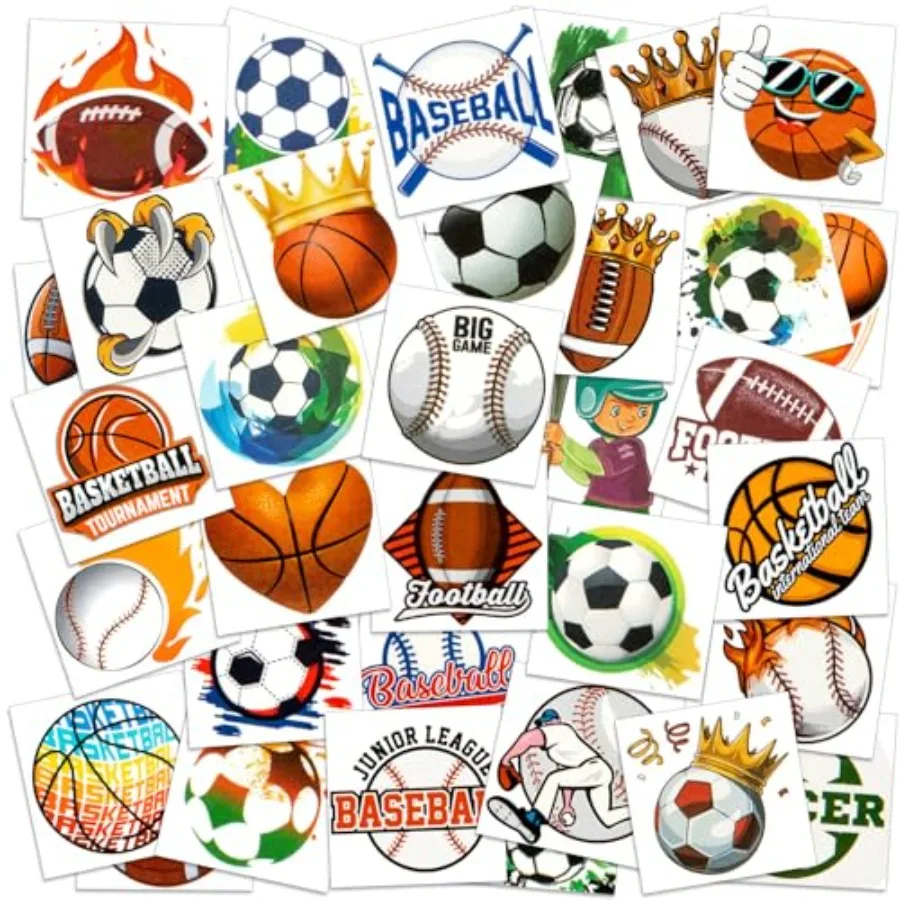 40 Sheets 300 Styles Assorted Sports Temporary Tattoos for Boy, Soccer Basketball Baseball Football Tattoo Stickers for Party F
40 Sheets 300 Styles Assorted Sports Temporary Tattoos for Boy, Soccer Basketball Baseball Football Tattoo Stickers for Party F