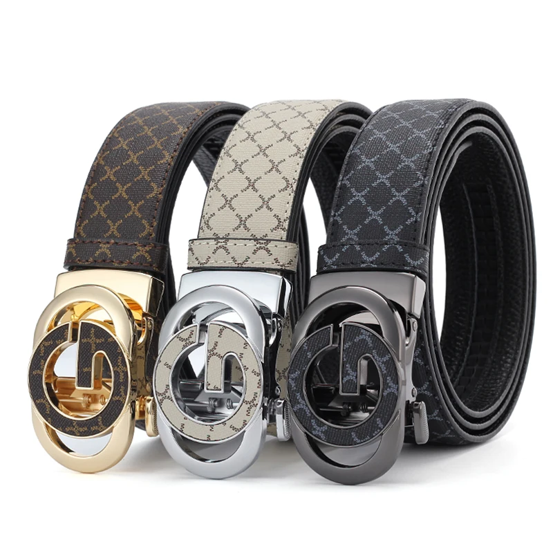 Men's Luxury Automatic Buckle Belt Fashion Plaid Print Faux Leather Waist Belt Business Casual Designer Belts For Men
Men's Luxury Automatic Buckle Belt Fashion Plaid Print Faux Leather Waist Belt Business Casual Designer Belts For Men