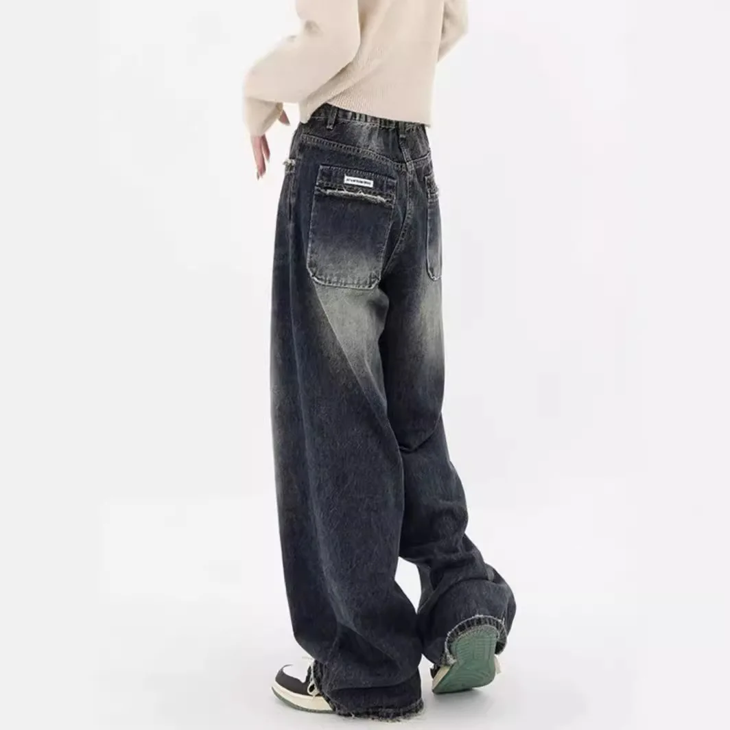 American Sle High Waist Straight Leg Jeans Women's Summer plus Size Pear ape Body Slimming Floor-Length Wide Leg Pants
American Sle High Waist Straight Leg Jeans Women's Summer plus Size Pear ape Body Slimming Floor-Length Wide Leg Pants