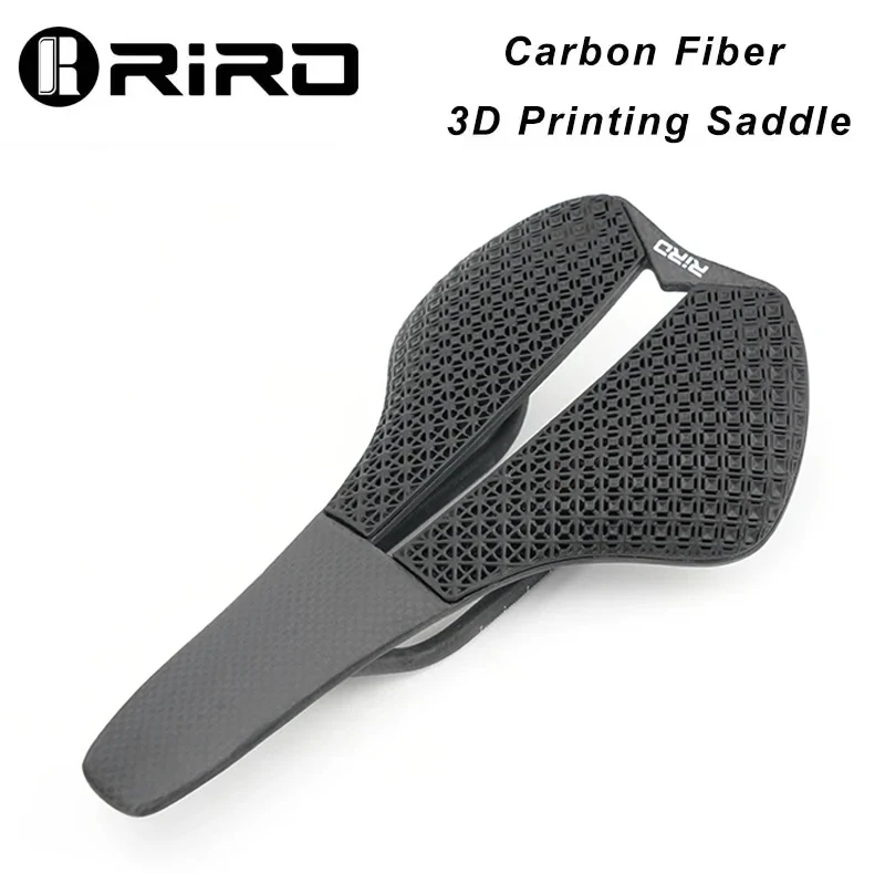 RIRO Carbon Fiber 3D Printing Bike Saddle Ultra-Light 138g Hollow Honeycomb Cushion Comfortable Seat for Road/MTB Bike Parts
RIRO Carbon Fiber 3D Printing Bike Saddle Ultra-Light 138g Hollow Honeycomb Cushion Comfortable Seat for Road/MTB Bike Parts