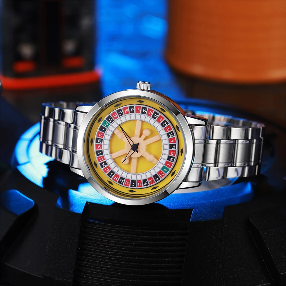 New Mens Russian Roulette Rotating Dial Watch Sports Style Silicone Strap Luminous Square Gift Watch for Men
New Mens Russian Roulette Rotating Dial Watch Sports Style Silicone Strap Luminous Square Gift Watch for Men