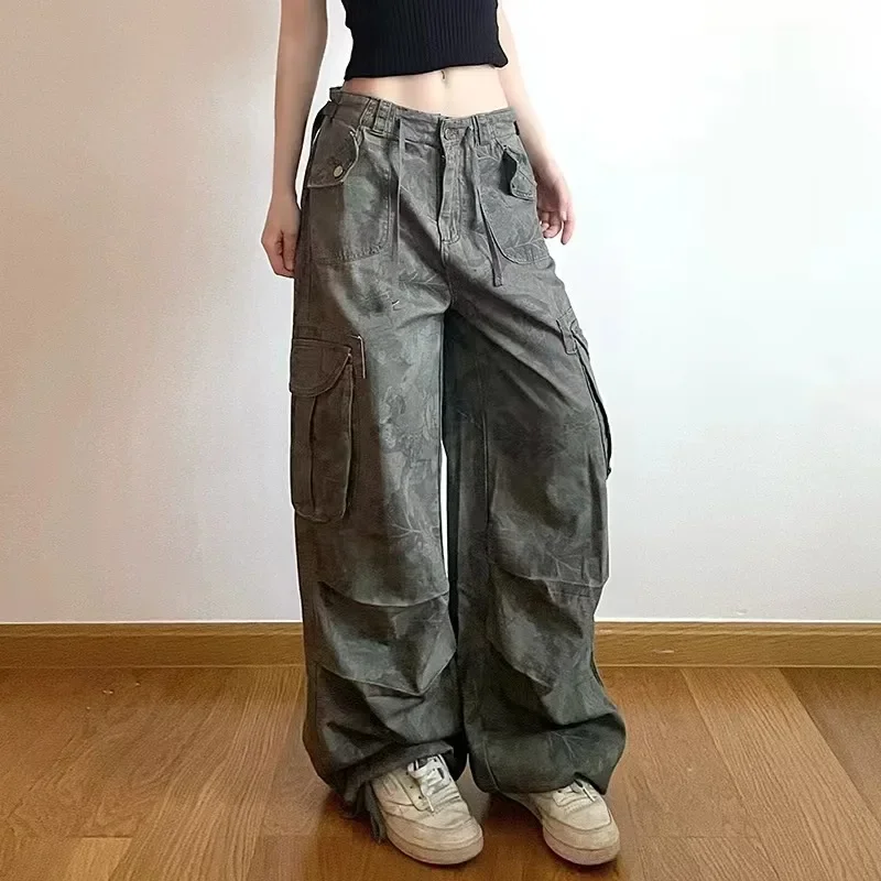 American Tall Kids Skinny Vintage Camouflage Printed Foot Tie Tooling Jeans Spice Street Hip Hop Wide Legs Jeans Woman
American Tall Kids Skinny Vintage Camouflage Printed Foot Tie Tooling Jeans Spice Street Hip Hop Wide Legs Jeans Woman