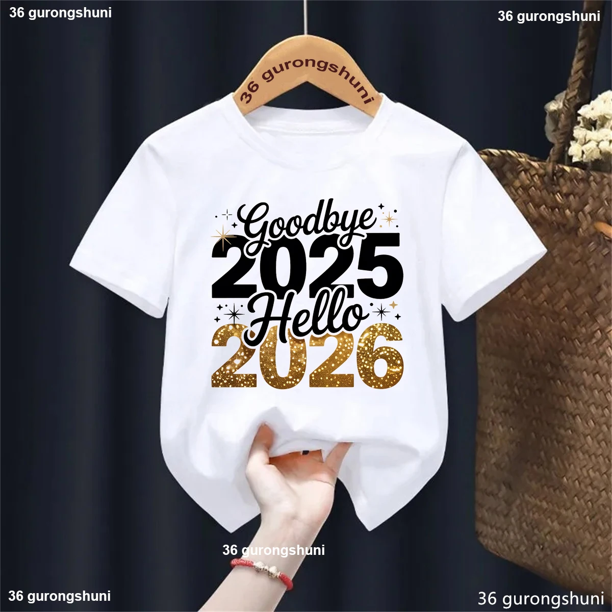 Goodbye 2025 Hello 2026 Letter Printed T Shirt Girls/Boys Happy New Year T-Shirt Kawaii Children'S Clothing Short Sleeve Tshirt
Goodbye 2025 Hello 2026 Letter Printed T Shirt Girls/Boys Happy New Year T-Shirt Kawaii Children'S Clothing Short Sleeve Tshirt
