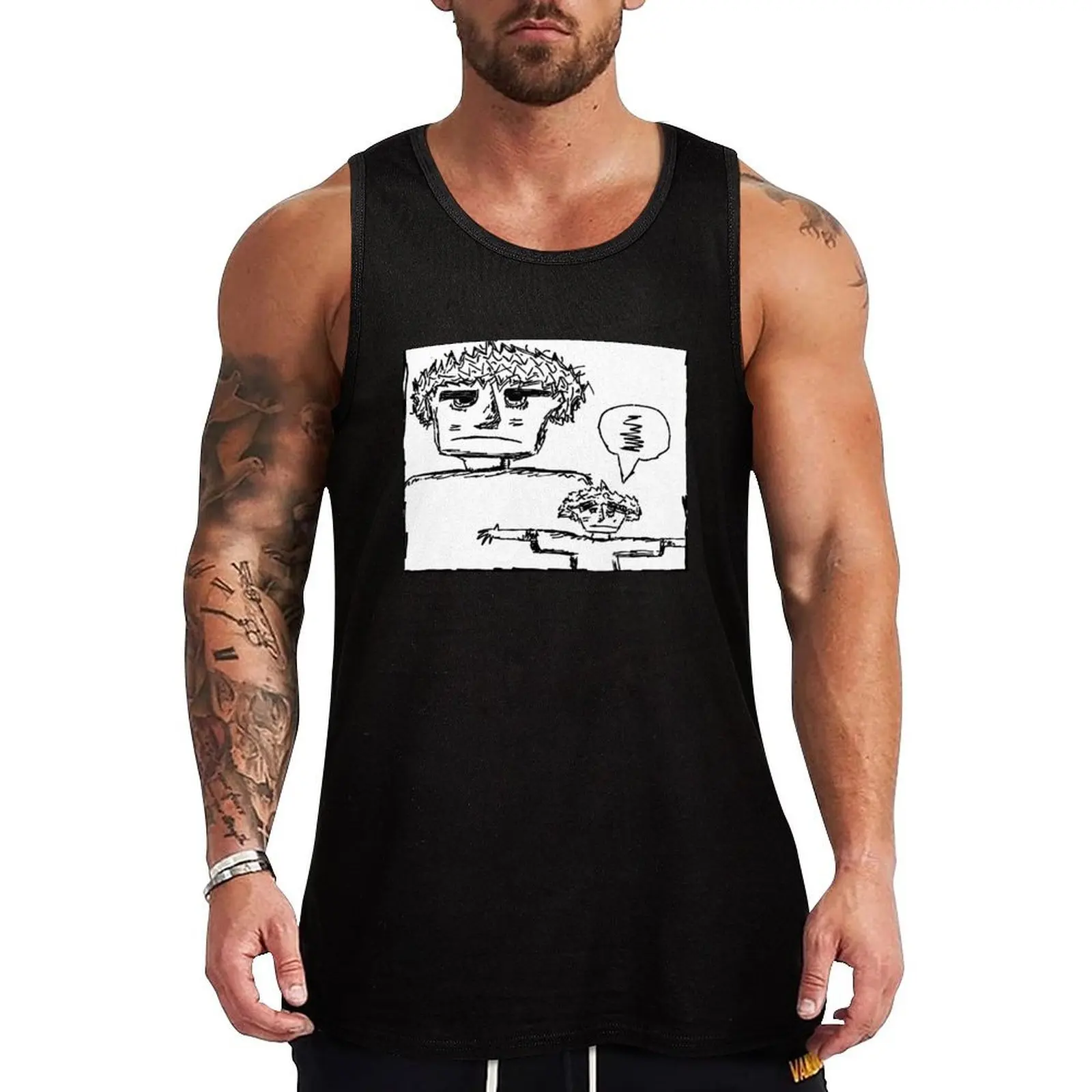 little guy Tank Top Working vest man sexycostume Vest gym clothes man fitness
little guy Tank Top Working vest man sexycostume Vest gym clothes man fitness