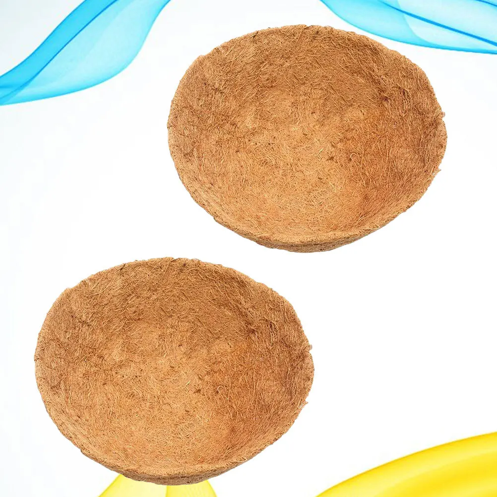 2Pcs Half Ball Coconut Fiber Flowerpot Liner Cushion Light Brown 45cm Natural Breathable Hydrophobic Plant Pot Mat Flower Basket
2Pcs Half Ball Coconut Fiber Flowerpot Liner Cushion Light Brown 45cm Natural Breathable Hydrophobic Plant Pot Mat Flower Basket