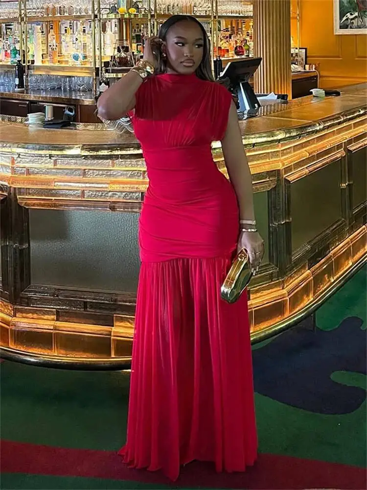 Mesh Patchwork Dress Woman Turtleneck Sleeveless Skinny High Waist Wrap Hip Midnight Prom Party Ruched Elegant Vestidos
Mesh Patchwork Dress Woman Turtleneck Sleeveless Skinny High Waist Wrap Hip Midnight Prom Party Ruched Elegant Vestidos