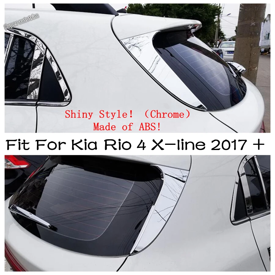 Rear Tail Window Spoiler Wing Panel Decoration Cover Trim For Kia Rio 4 X-line 2017 - 2020 ABS Chrome Accessories Exterior Kit
Rear Tail Window Spoiler Wing Panel Decoration Cover Trim For Kia Rio 4 X-line 2017 - 2020 ABS Chrome Accessories Exterior Kit