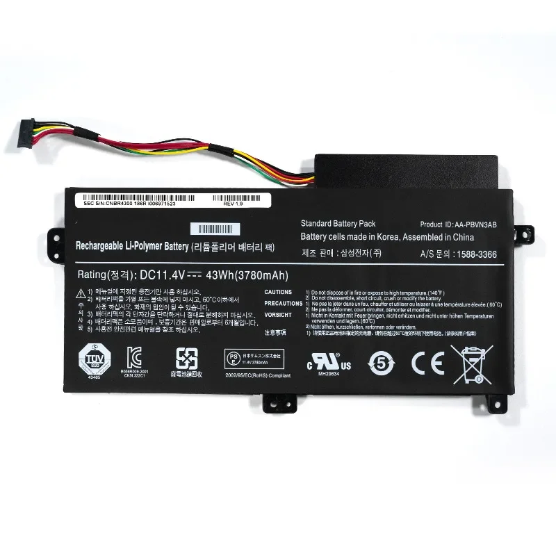 Suitable for Samsung A-PBVN3AB NP 370R4 A470R5A 450R5V 510R5A notebook battery.
Suitable for Samsung A-PBVN3AB NP 370R4 A470R5A 450R5V 510R5A notebook battery.