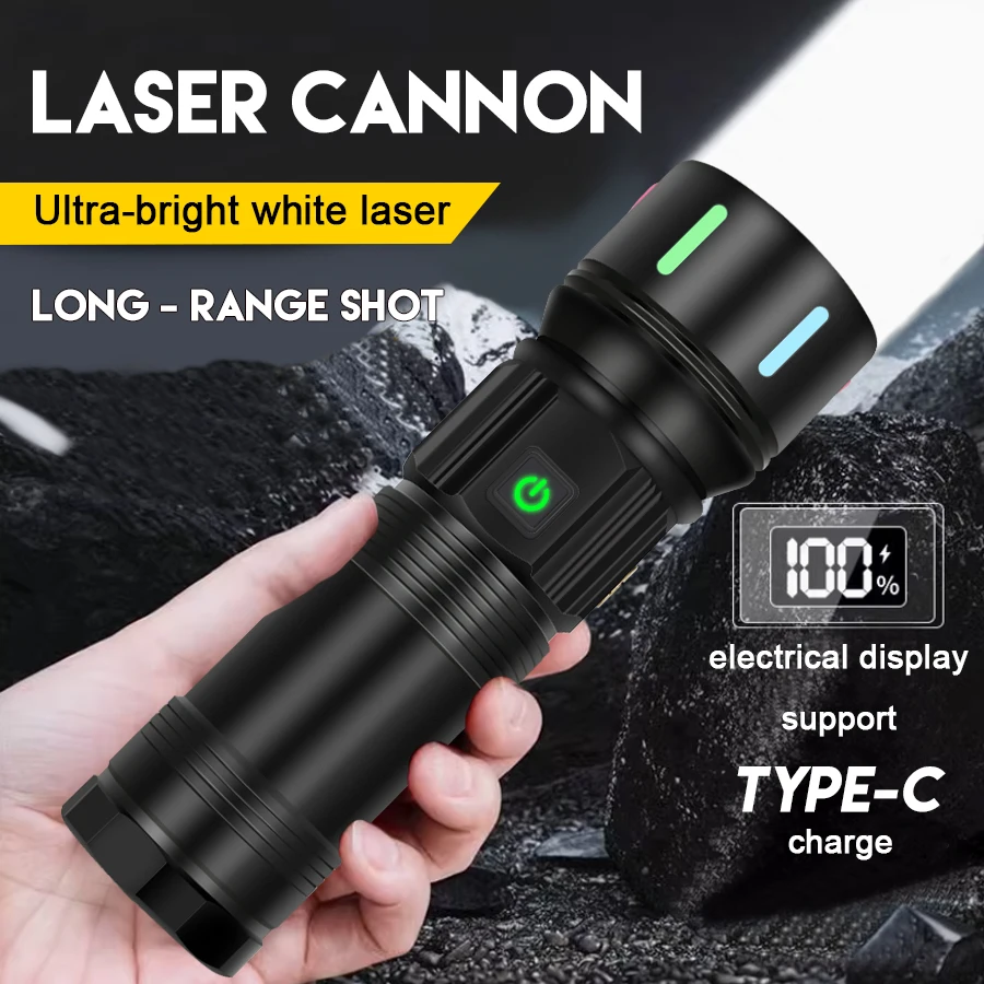 Ultra-bright LED Flashlight with 4-light Source Long-range 2000m Zoom Waterproof Tactical Flashlight Camera Tube Atmosphere Lamp
Ultra-bright LED Flashlight with 4-light Source Long-range 2000m Zoom Waterproof Tactical Flashlight Camera Tube Atmosphere Lamp
