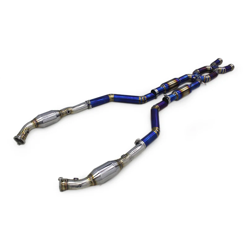 Race Exhaust Midpipe With Catalyst For BMW M3 E90/E92/E93 4.0L 2007-2013 Titanium Dual X Midpipe With Cat Front Pipe
Race Exhaust Midpipe With Catalyst For BMW M3 E90/E92/E93 4.0L 2007-2013 Titanium Dual X Midpipe With Cat Front Pipe