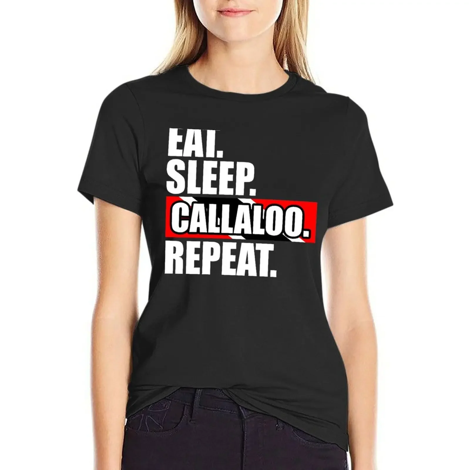 Eat Sleep Callaloo Repeat - Trinidad And Tobago Food T-Shirt Aesthetic clothing customs blacks Women's tops
Eat Sleep Callaloo Repeat - Trinidad And Tobago Food T-Shirt Aesthetic clothing customs blacks Women's tops