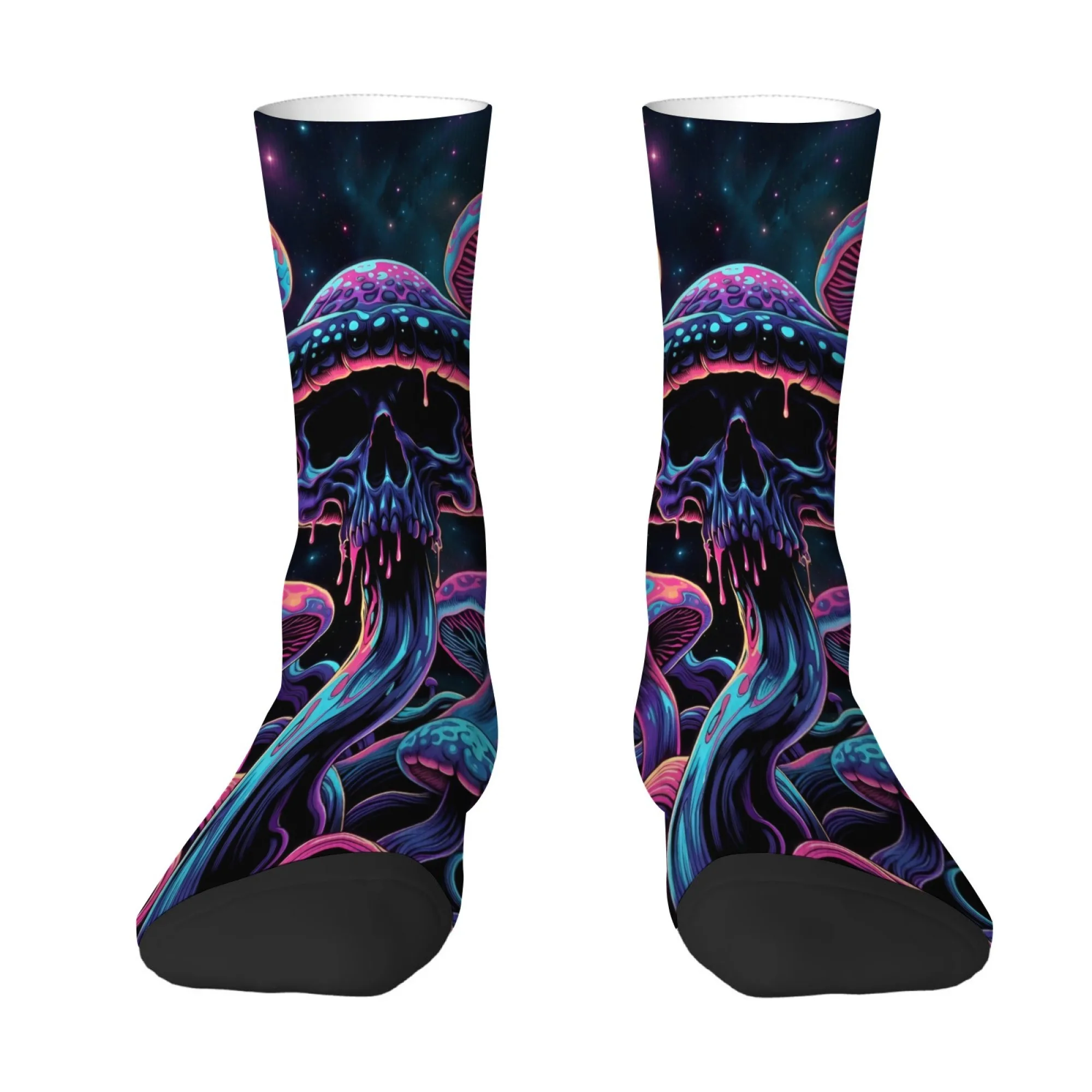 Skull Mushroom Print Socks Soft Stretchy Lightweight Men's Socks Outdoor Casual Music Festival Street Hip-Hop Compression Socks
Skull Mushroom Print Socks Soft Stretchy Lightweight Men's Socks Outdoor Casual Music Festival Street Hip-Hop Compression Socks