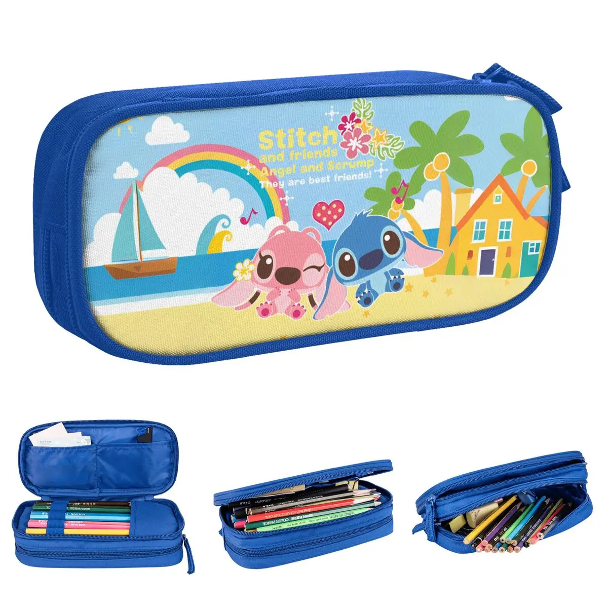 Stitch Pencil Case Angel Love Seaside Rainbow House Pen Box Bags Student Big Capacity Students School Cosmetic Pencilcases
Stitch Pencil Case Angel Love Seaside Rainbow House Pen Box Bags Student Big Capacity Students School Cosmetic Pencilcases