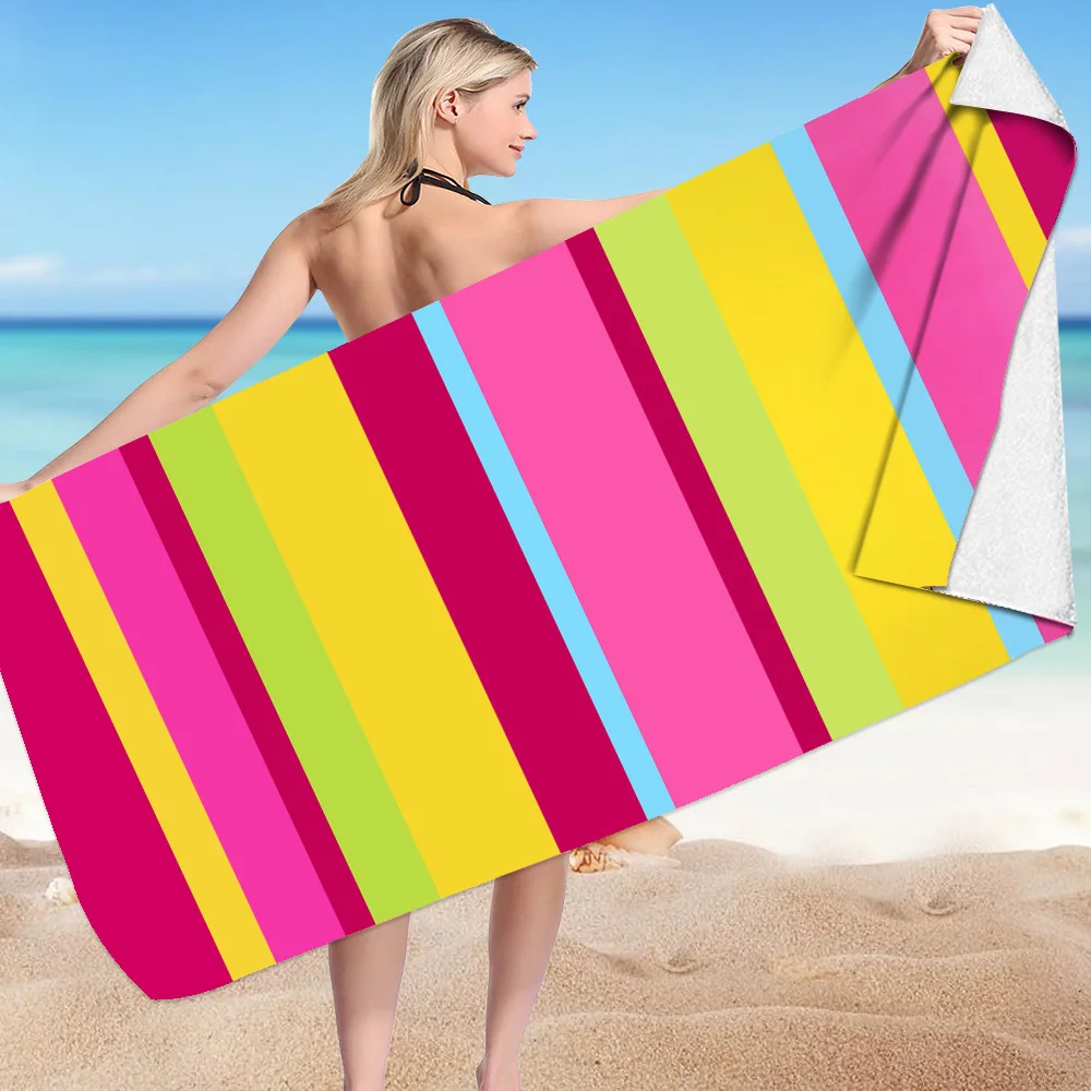 Classic Stripes Collection digital-printed polyester Superfine fiber double-sided fleece Beach vacation bath towel, beach towel
Classic Stripes Collection digital-printed polyester Superfine fiber double-sided fleece Beach vacation bath towel, beach towel