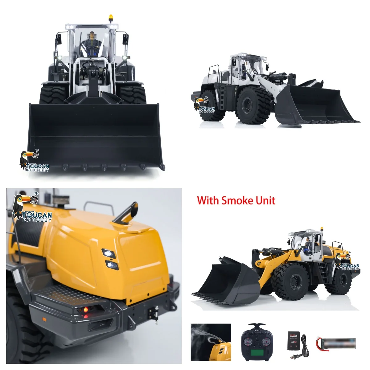XDRC 580 1/14 Metal RC Hydraulic Loader RTR Engineering Vehicle Model with High Simulation Smoke Lights Effects Toys for Adults
XDRC 580 1/14 Metal RC Hydraulic Loader RTR Engineering Vehicle Model with High Simulation Smoke Lights Effects Toys for Adults