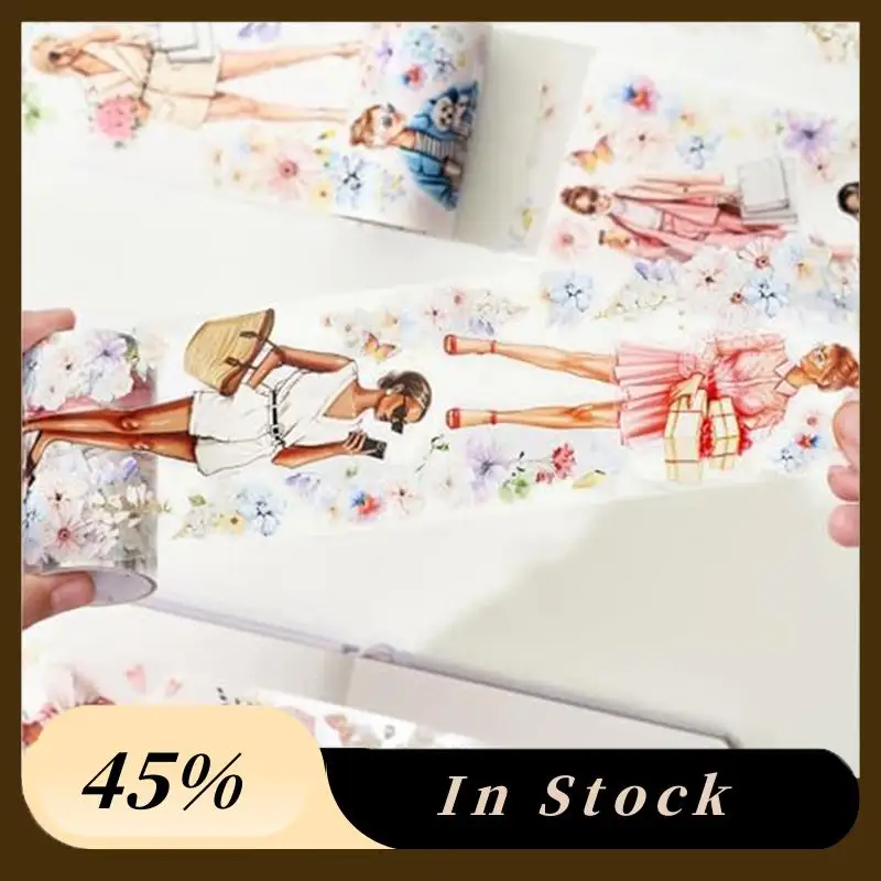 A78K Новая шикарная широкая лента для домашних животных, один рулон, оригинальный дизайн, модная декоративная лента для девочек, персонажи, прозрачный Eas 
A78K Новая шикарная широкая лента для домашних животных, один рулон, оригинальный дизайн, модная декоративная лента для девочек, персонажи, прозрачный Eas