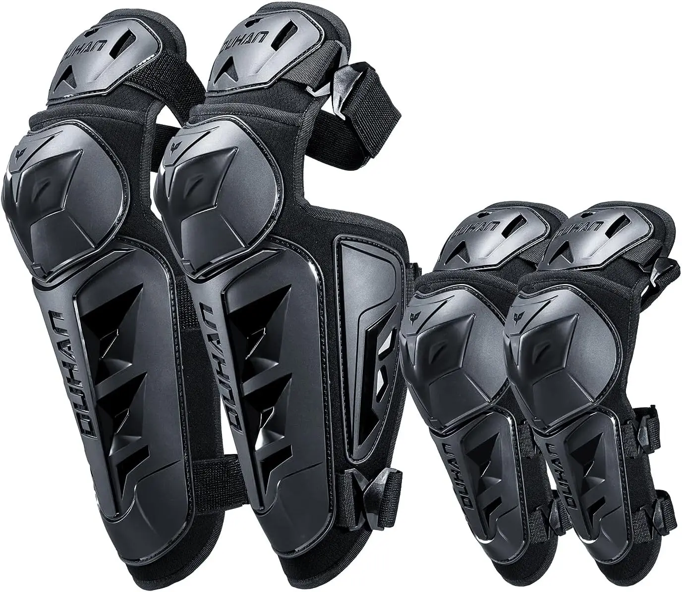 Motorcycle Shin Guards 4Pcs Elbow & Knee Pads Adjustable Anti-Slip CE Level 2 Armor for Men Women
Motorcycle Shin Guards 4Pcs Elbow & Knee Pads Adjustable Anti-Slip CE Level 2 Armor for Men Women