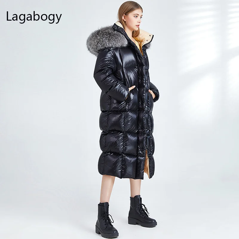 Winter 2023 Large Women Real Fur Collar Long Parka 90% White Duck Down Coat Female Hooded Waterproof Warm Puffer Jacket
Winter 2023 Large Women Real Fur Collar Long Parka 90% White Duck Down Coat Female Hooded Waterproof Warm Puffer Jacket