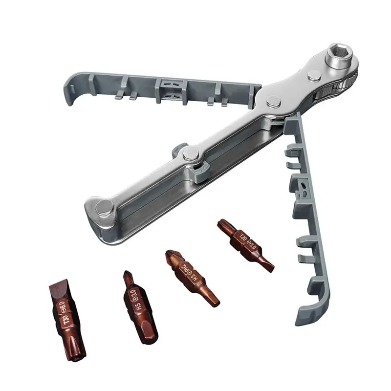 ABHZ-Многофункциональный набор двунаправленных отверток с храповым механизмом, серебряная противоскользящая ручка, отвертка S2, набор отверток двойного назначения T
ABHZ-Многофункциональный набор двунаправленных отверток с храповым механизмом, серебряная противоскользящая ручка, отвертка S2, набор отверток двойного назначения T