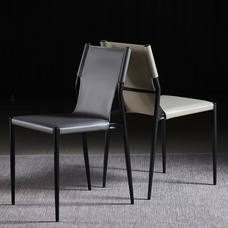 Stackable Saddle Leather Dining Chair Waterproof Art Unique Lounge Dining Chairs Single Restaurant Silla Italian Style Furniture
Stackable Saddle Leather Dining Chair Waterproof Art Unique Lounge Dining Chairs Single Restaurant Silla Italian Style Furniture