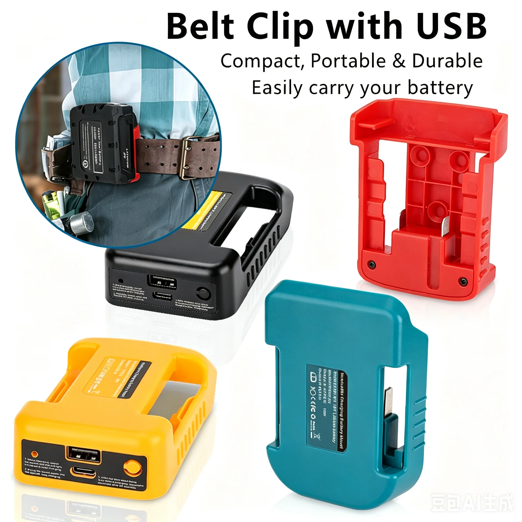 For Makita / Milwaukee/Dewalt 18V With USB With Type-C Battery Holder BL1840 BL1850 BL1860 Charger Adapter Fast Charging Case
For Makita / Milwaukee/Dewalt 18V With USB With Type-C Battery Holder BL1840 BL1850 BL1860 Charger Adapter Fast Charging Case